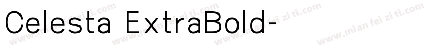 Celesta ExtraBold字体转换